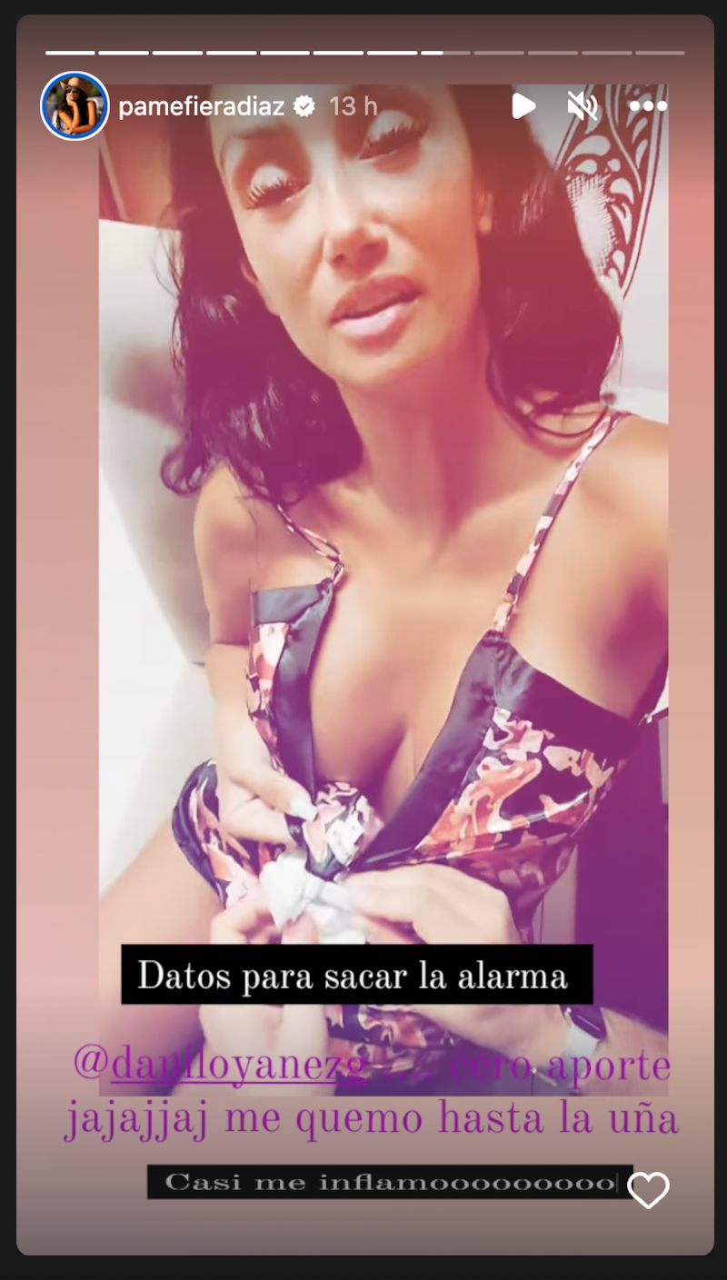 Pamela Díaz Historias | Fuente: Instagram