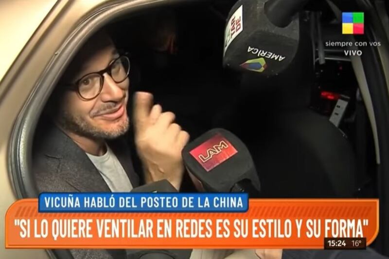 Benjamín Vicuña se refirió a los mensajes que su ex, Eugenia "La China" Suárez, le escribió a su actual pareja, el cantante Rusherking.