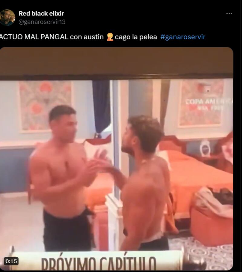 Reacción pelea Austin y Pangal en "Ganar o Servir" | X