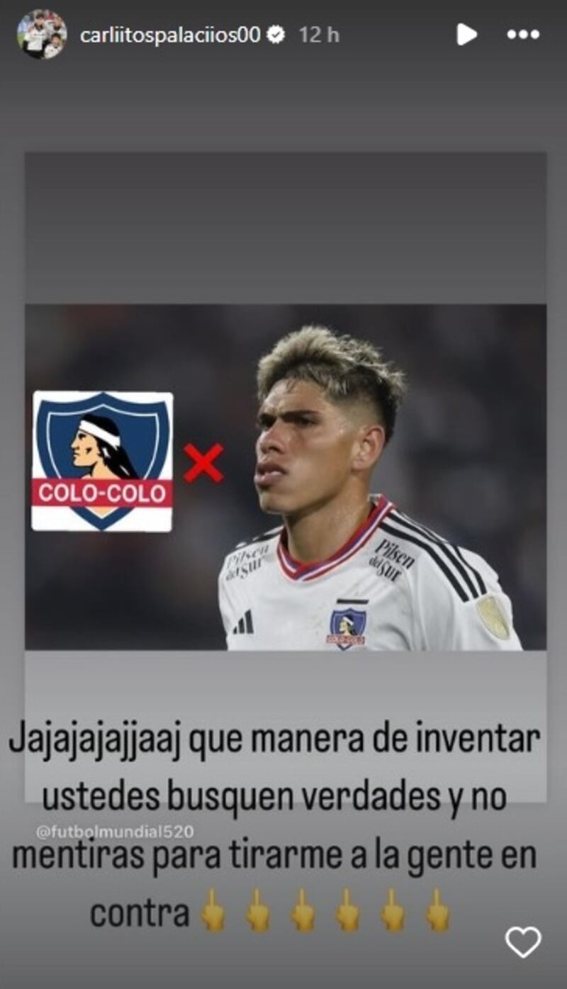 El jugador albo estalló al especularse con su deseo de irse de Colo Colo a Boca Juniors.