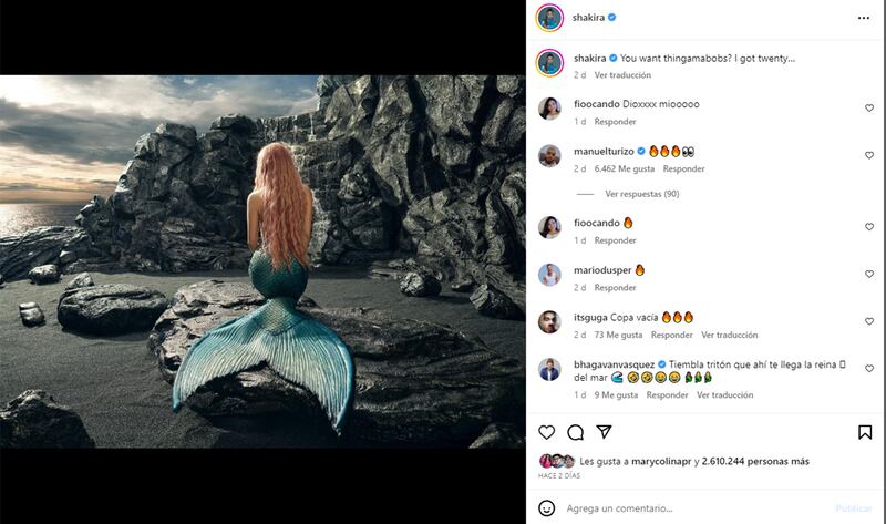 “A ella sí la queremos”: Shakira despierta el odio a Halle Bailey al usar la misma cola de sirena.