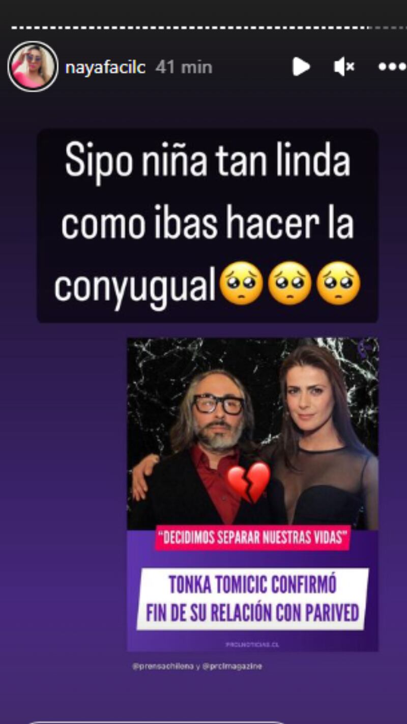 Historias de Naya Fácil | Fuente: Instagram