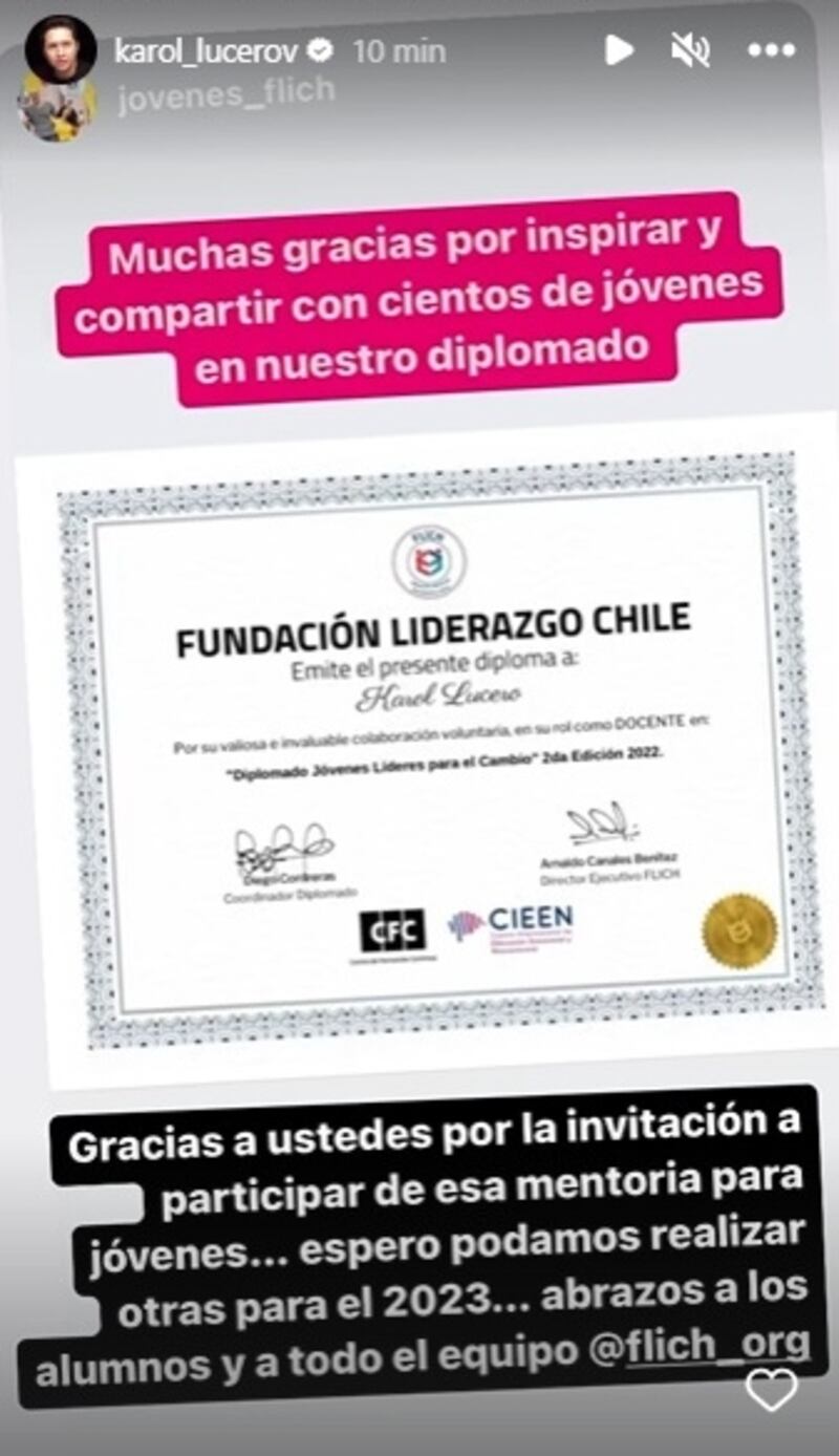 El mediático fue mentor en diplomado ofrecido por la Fundación Liderazgo Chile.