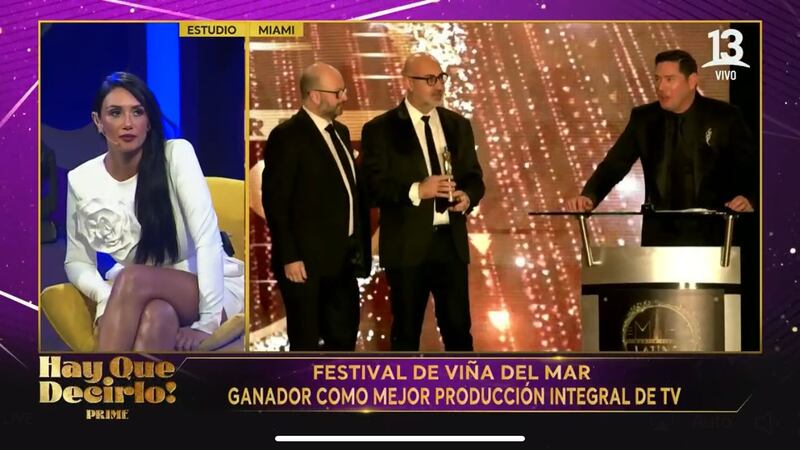 Pancho Saavedra en los Premios Martín Fierro | Gentileza: Canal 13