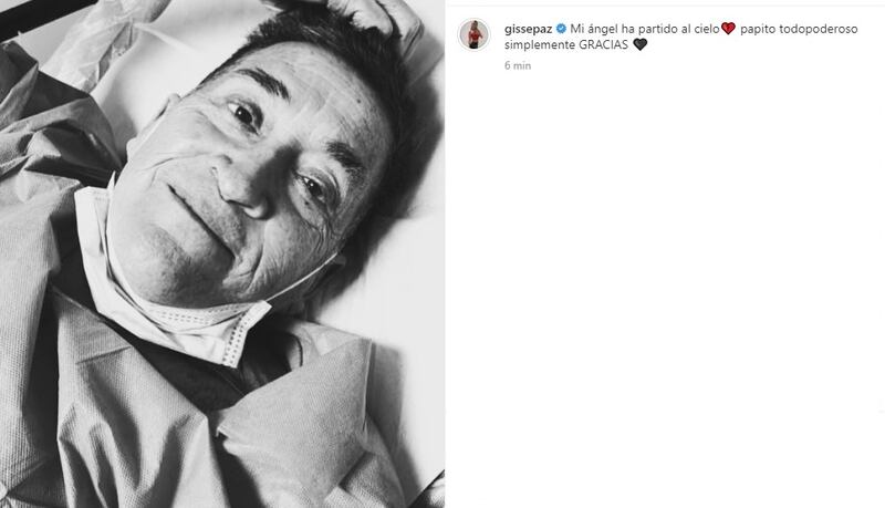 La influencer escribió un sentido homenaje a su padre en redes sociales.