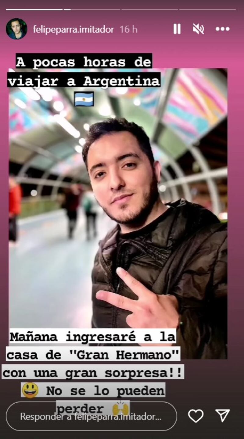 Historias de Instagram, Felipe Parra