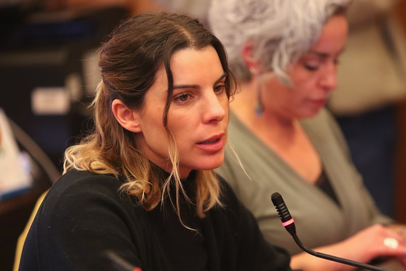 COMISIONES CAMARA: 17 Junio 2024 | 17 de Junio de 2024/Valparaiso
Diputada Maite Orsini, durante la comision de Seguridad Ciudadana en la camara de diputados del Congreso Nacional.
FOTO: YVO SALINAS/AGENCIA UNO