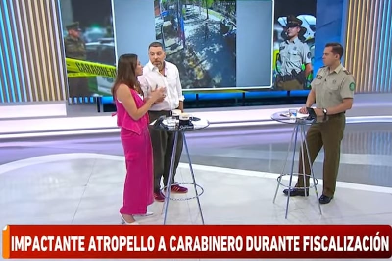 El animador del programa de Mega reclamó por el atropello de un motorista a carabinero.