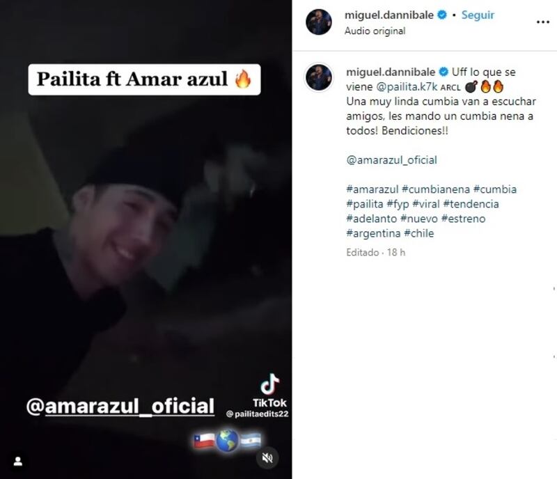 El líder de la banda argentina confirmó la colaboración del cantante urbano nacional.